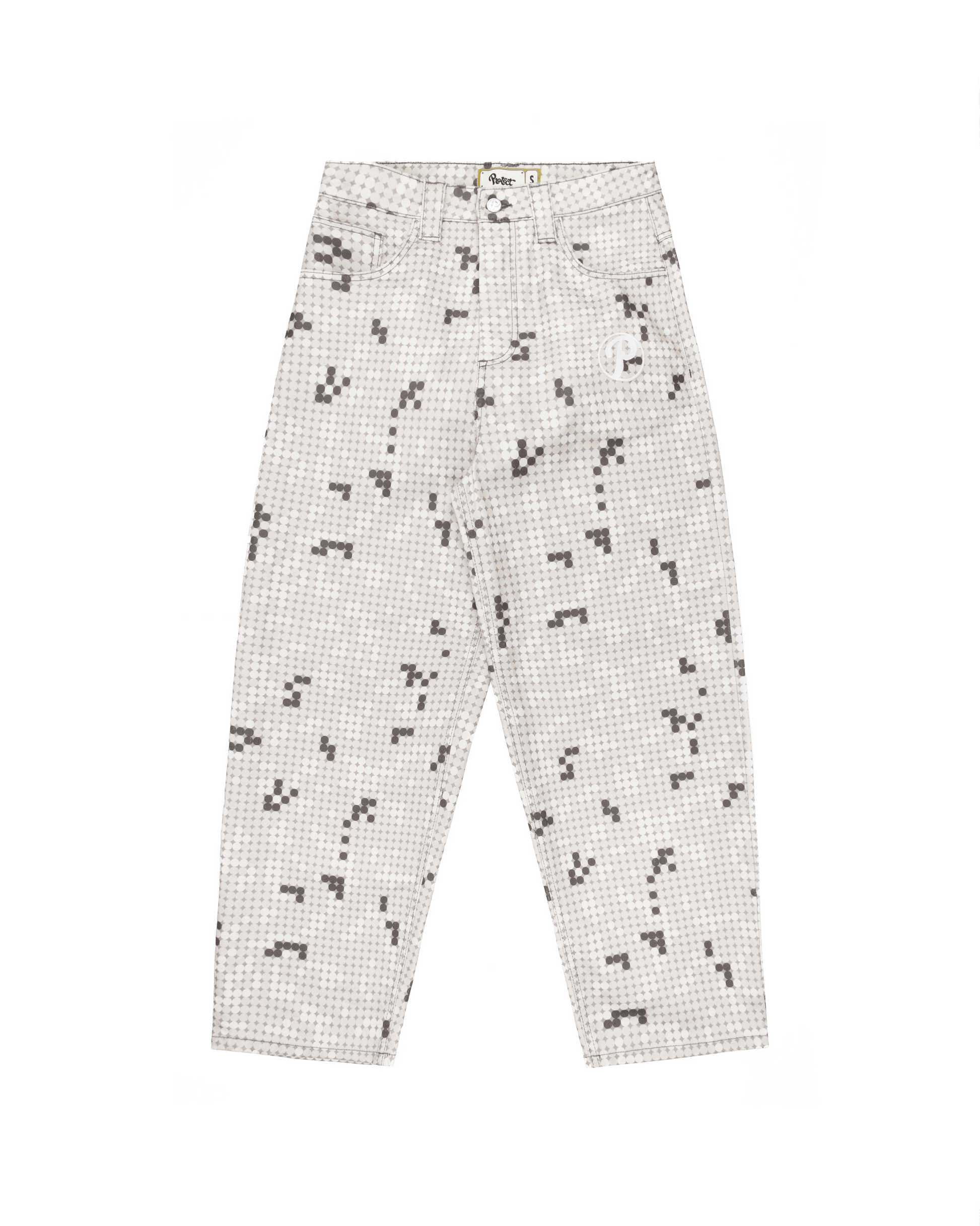 GREY DOT BONKERS DENIM