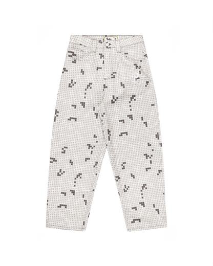 GREY DOT BONKERS DENIM