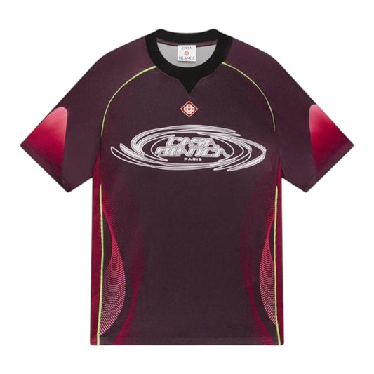 Aubergine Gradient Short Sleeve Football Jersey