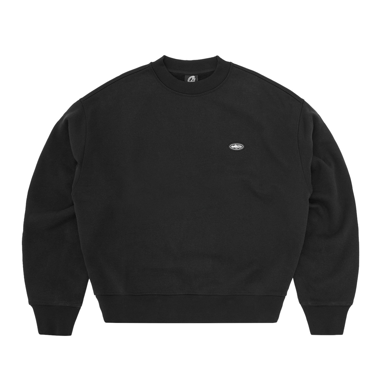 OFFCODE Mini Island Crewneck Black, front view