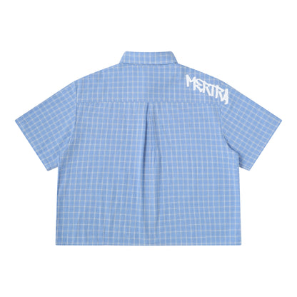 Plaid Shirt (Light Blue)