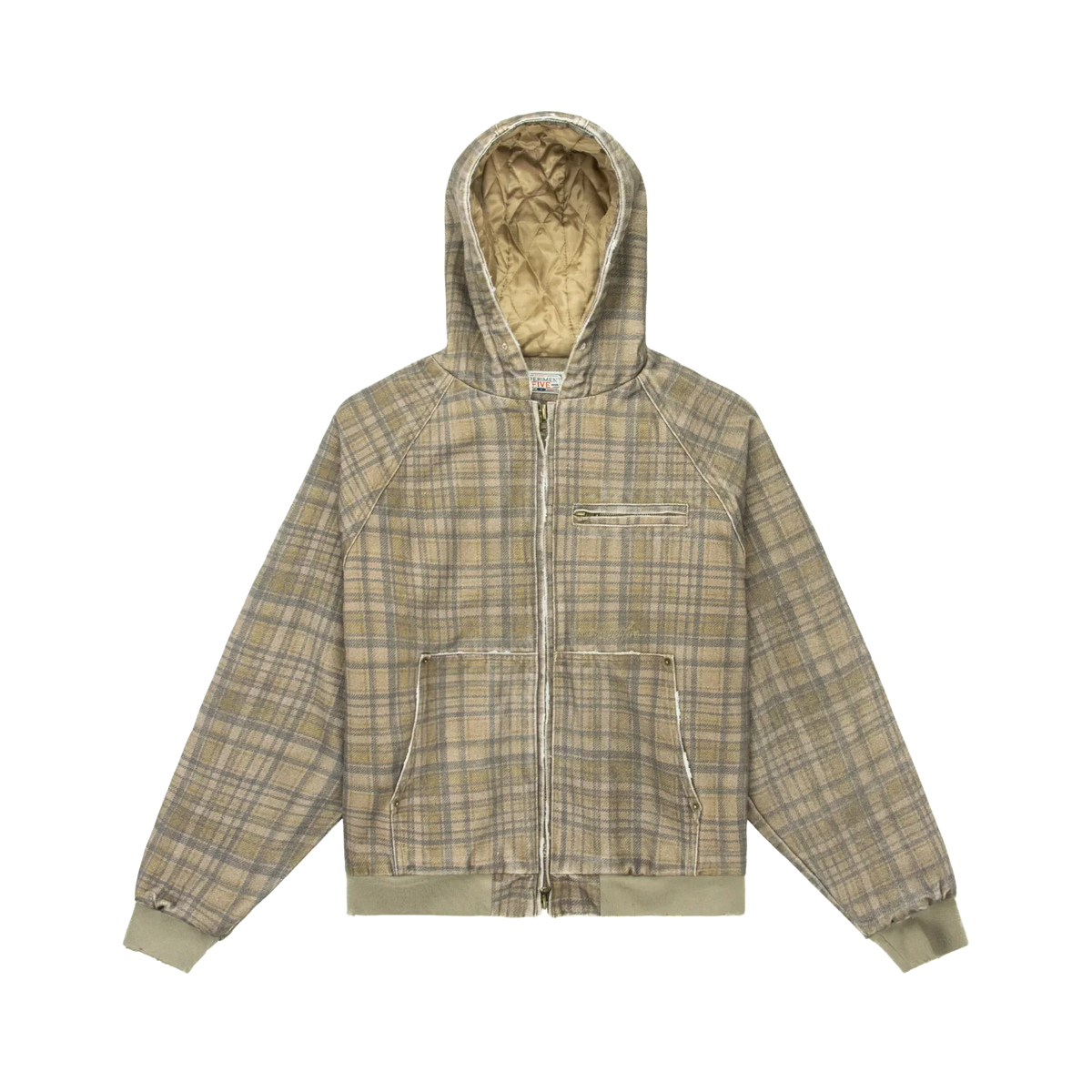 EXPERIMENT 5 DOUBLE FACED HOODIE BEIGE