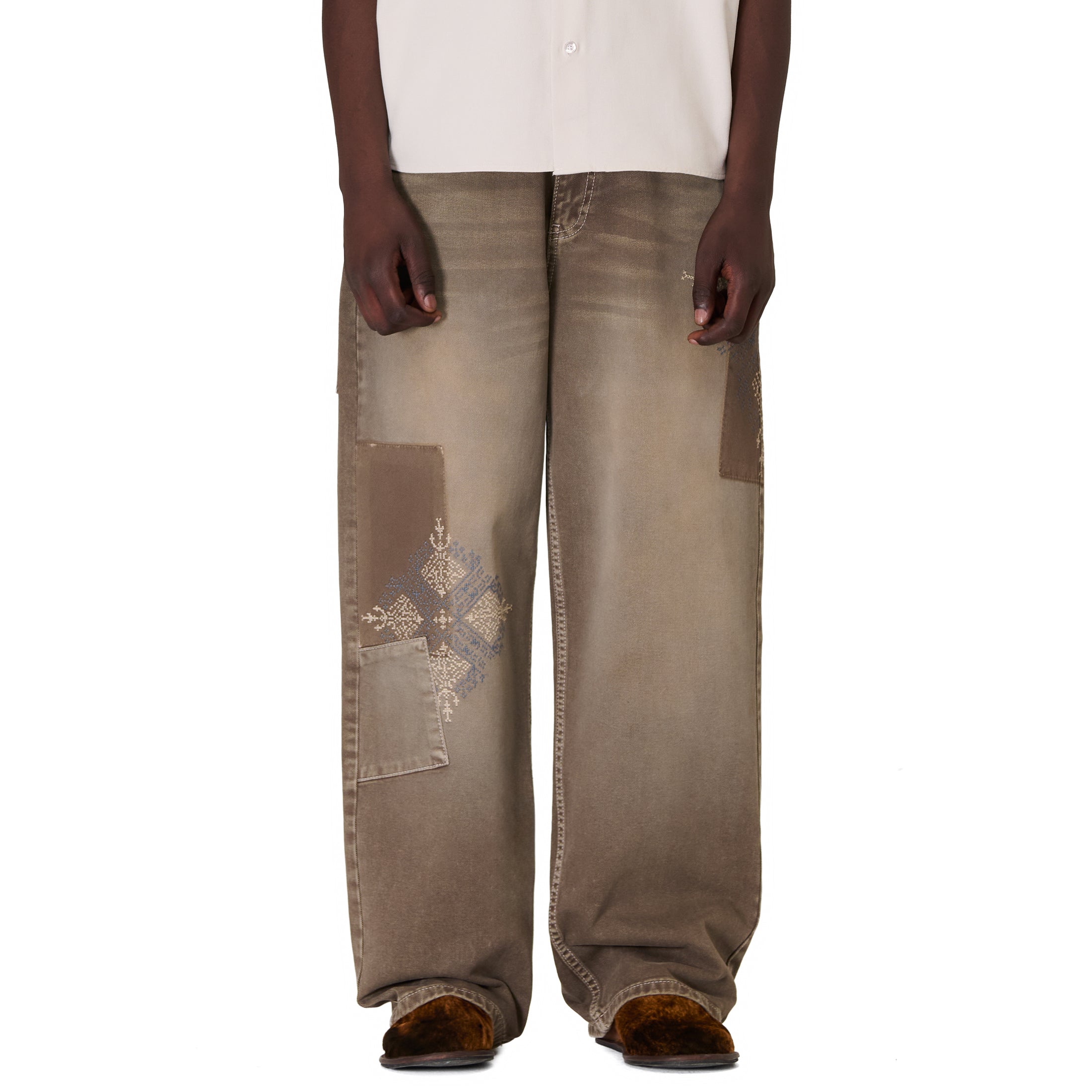 OFFCODE Aziza Brown Washed Denim