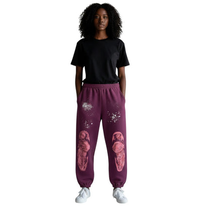 SP5DER NOCTURNAL HIGHWAY SWEATPANT DARK PURPLE