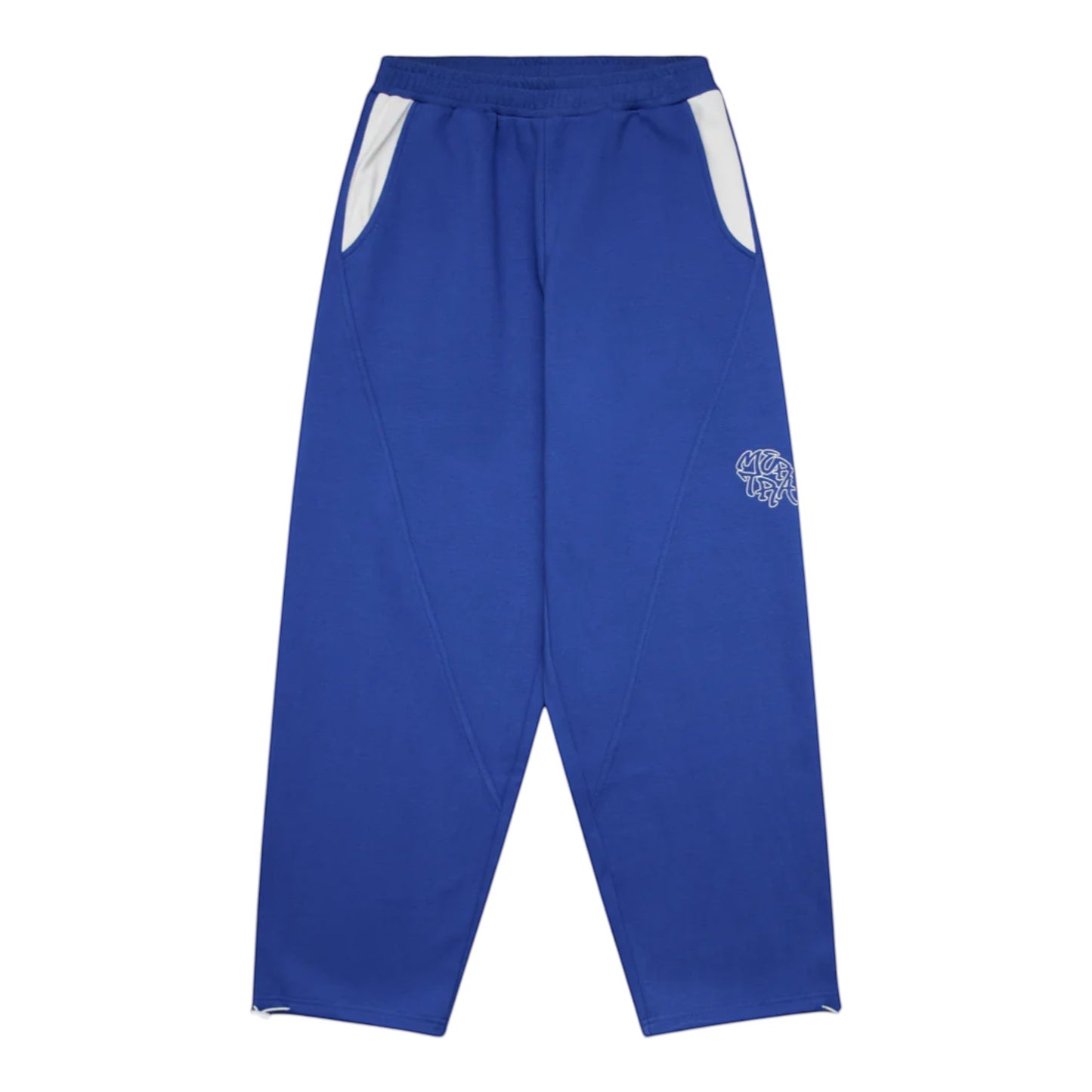 OFFCODE.USA Bigstep Joggers in royal blue with white pocket accents and embroidered logo detail.