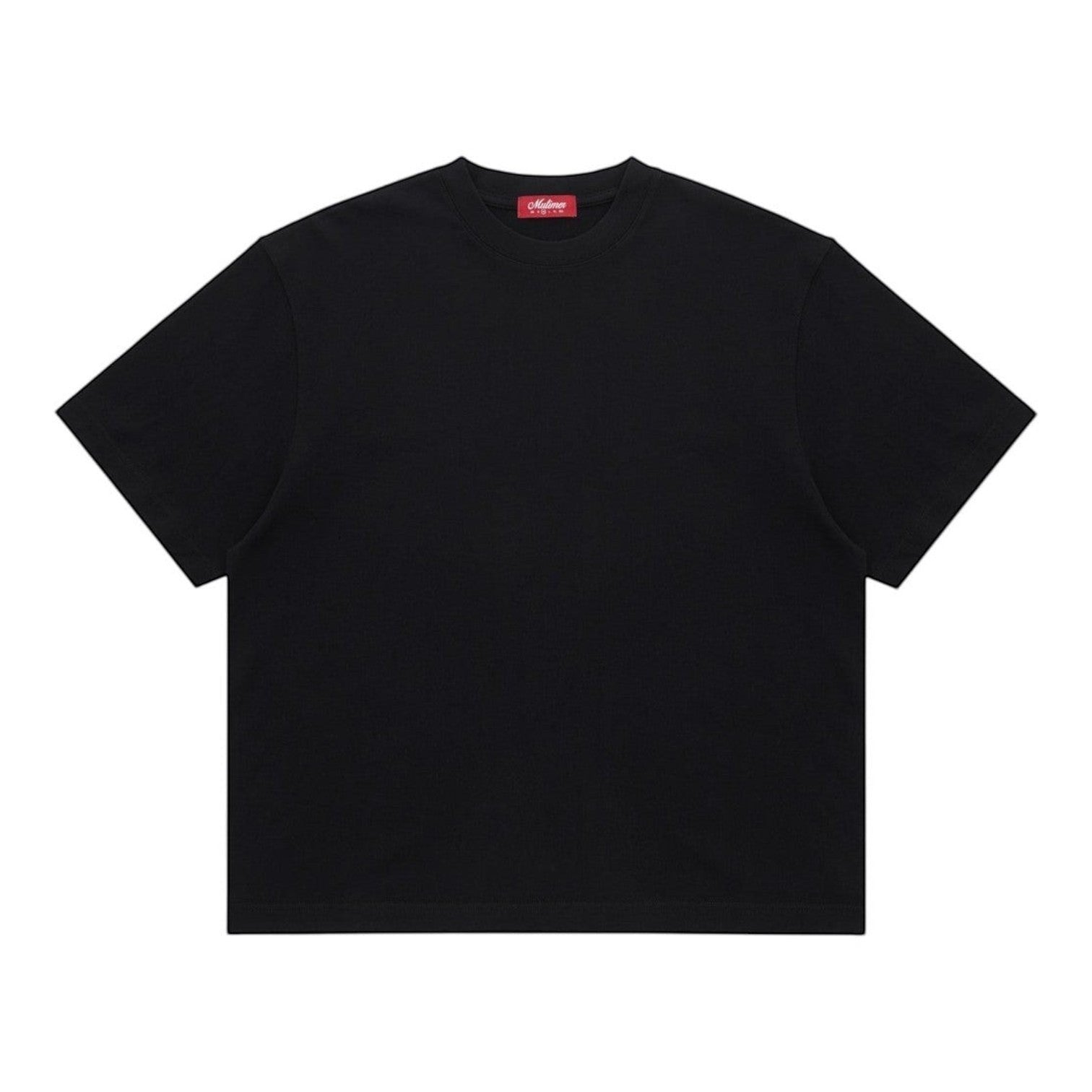 OFFCODE.USA black crewneck t-shirt made of cotton with a relaxed fit.