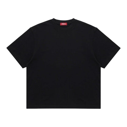 OFFCODE.USA black crewneck t-shirt made of cotton with a relaxed fit.