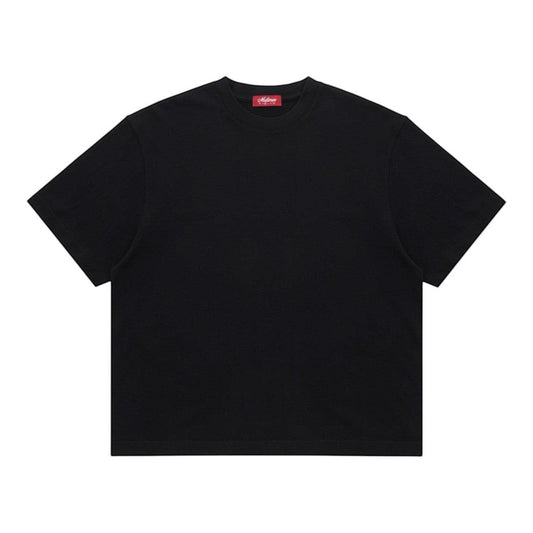 OFFCODE.USA black crewneck t-shirt made of cotton with a relaxed fit.