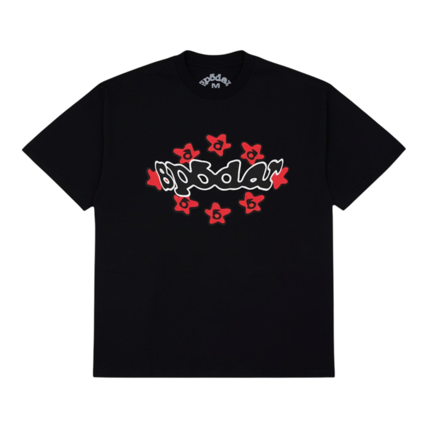 OFFCODE.USA black crew neck short-sleeve t-shirt with a red star graphic and white text.