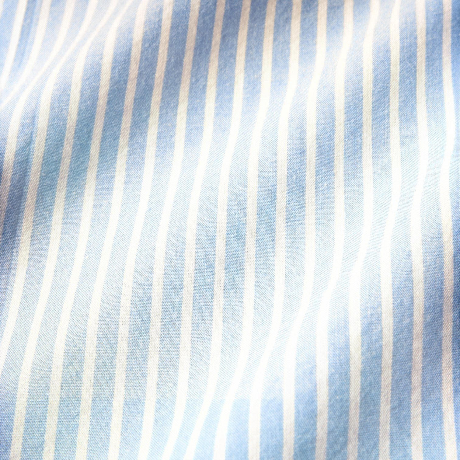 OFFCODE.USA blue and white striped double work shirt
