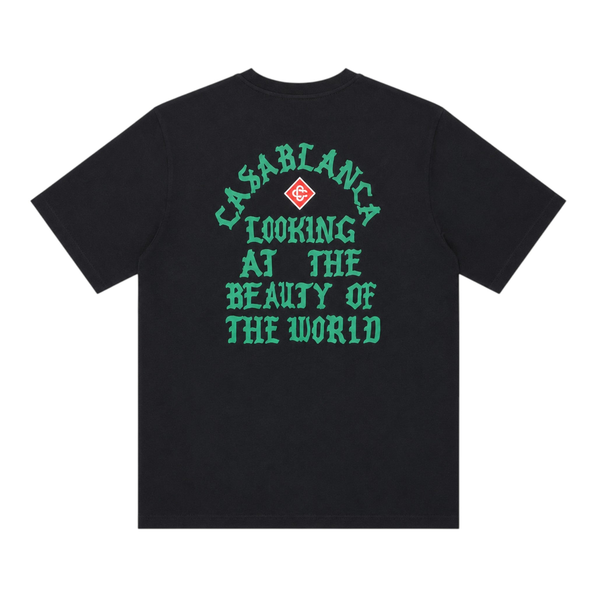 Casablanca Looking At the Beauty of the World Printed T-Shirt, front view