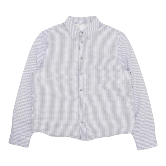 Chrome Hearts Striped Insulated Shirt Jacket, front view