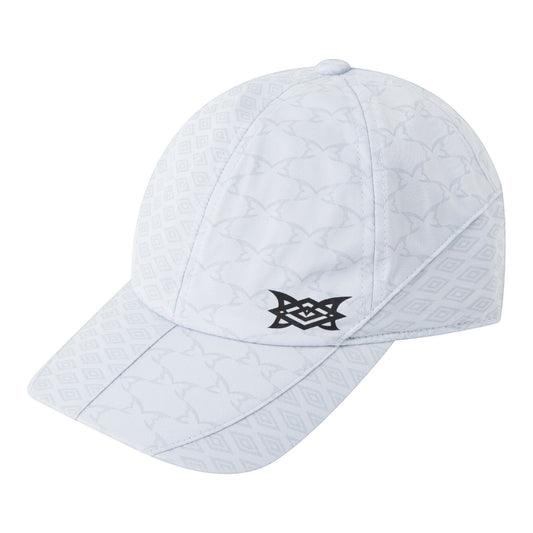 OFFCODE.USA MERTRA x Umbro reflective cap in grey. Features a polyamide shell with reflective monogram print and a vinyl printed collab logo.
