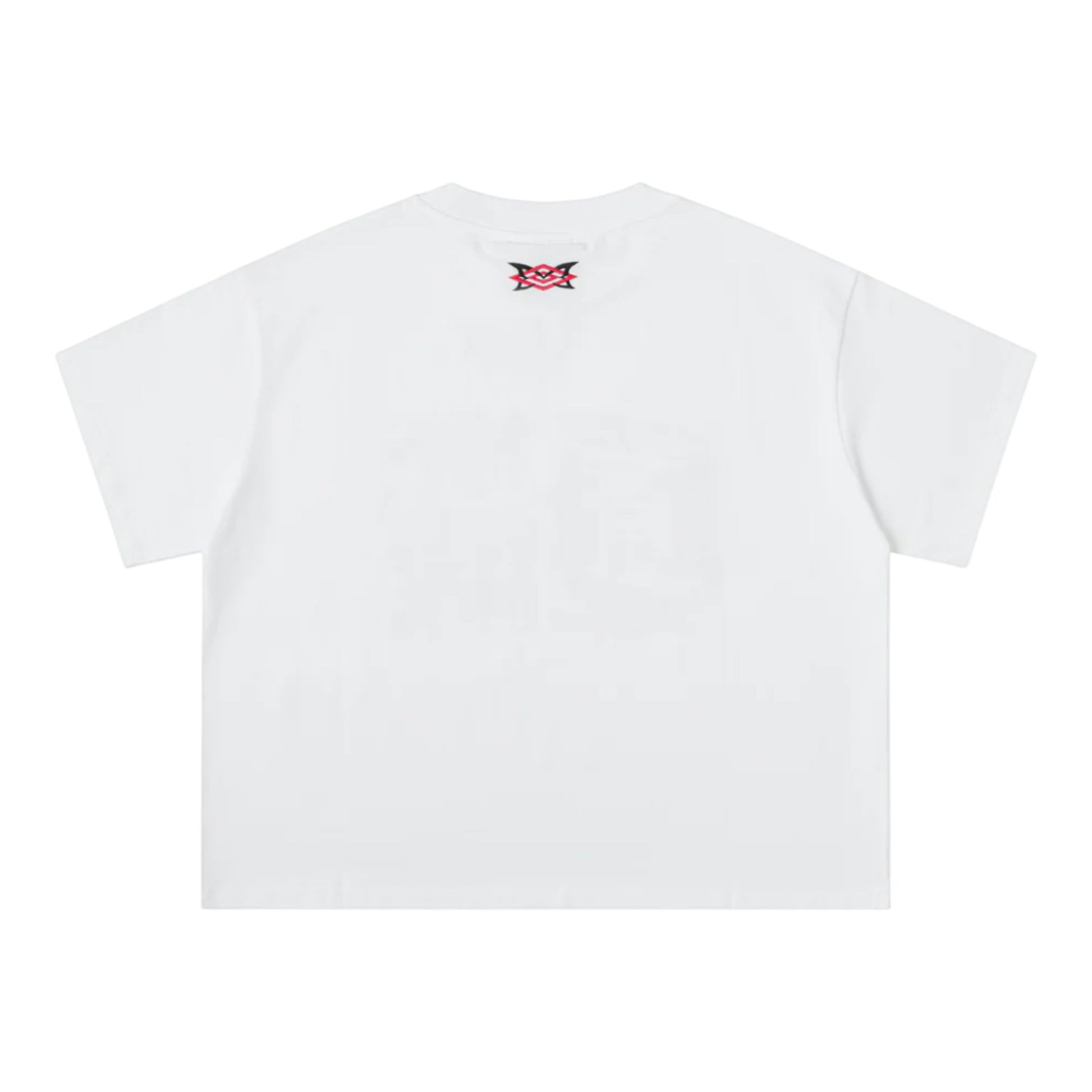 OFFCODE.USA MERTRA x Umbro Catalogue Tee, white cotton t-shirt with graphic print on back and small logo on collar.