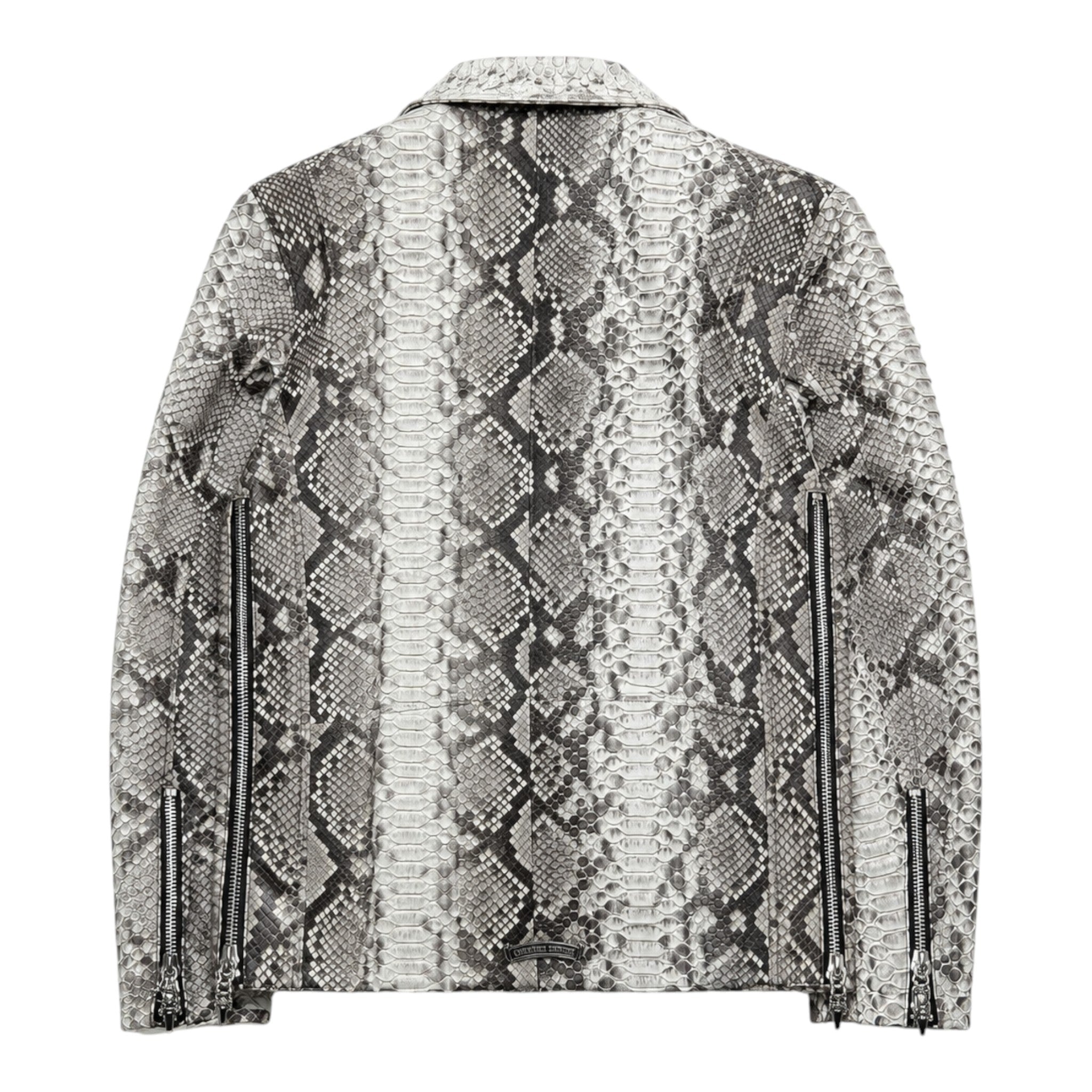 Chrome Hearts Snakeskin Python Moto/Biker Jacket