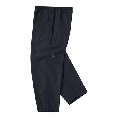 OFFCODE.USA dark navy tech joggers with reflective logos, ankle toggles, and wide leg fit.
