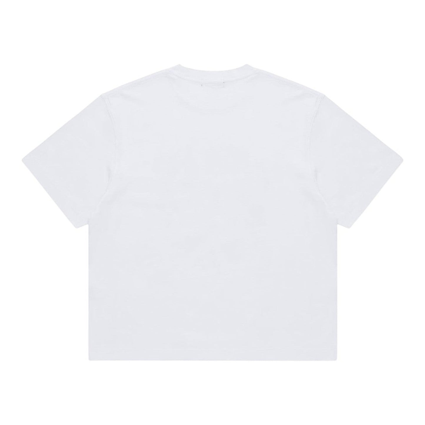 OFFCODE.USA white cotton t-shirt with short sleeves and crew neck. Simple and classic.