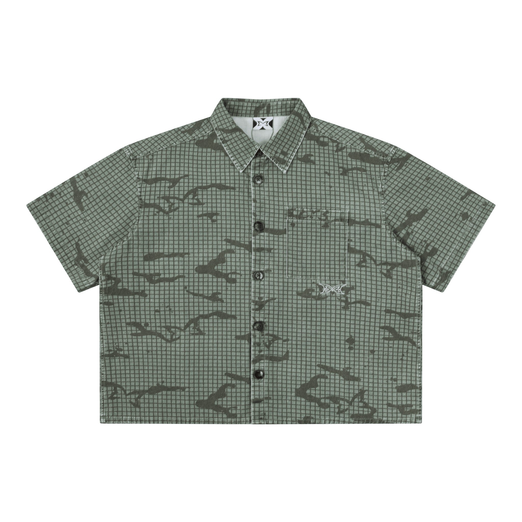 OFFCODE Grid Camo Shirt, front view