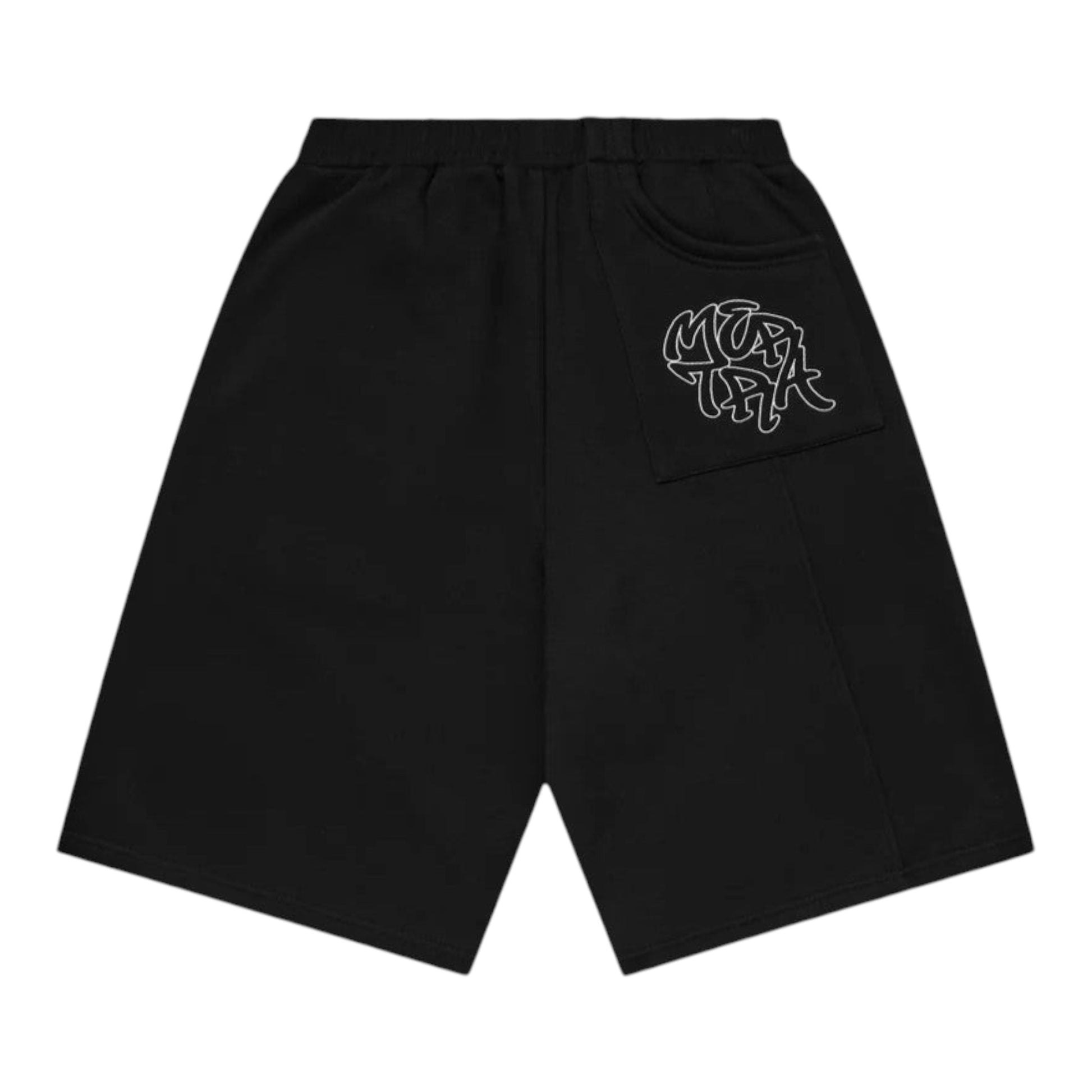 OFFCODE.USA Bigstep black shorts with embroidered logo on pocket. Casual style.