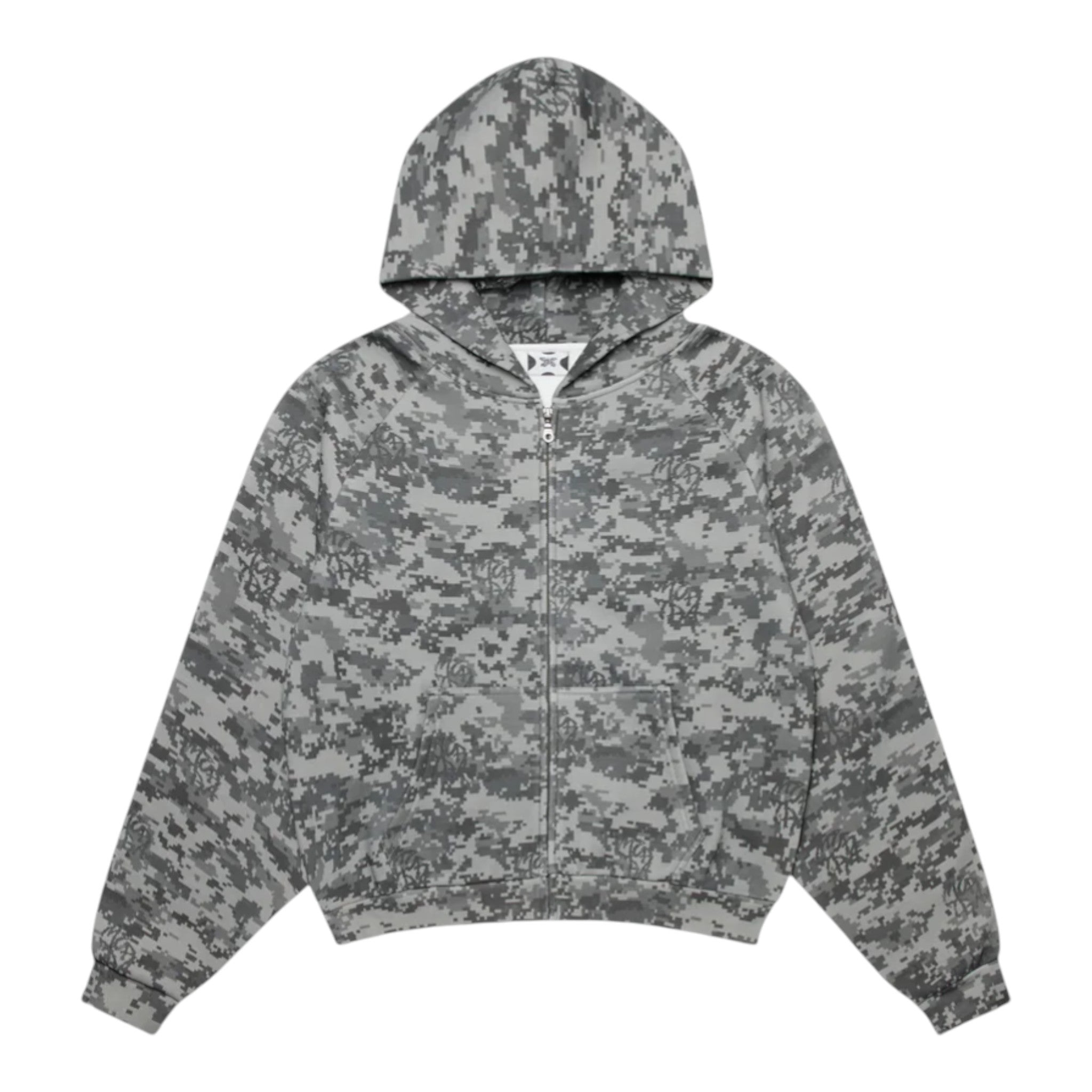 OFFCODE Glitch Hood Dark Grey, front view