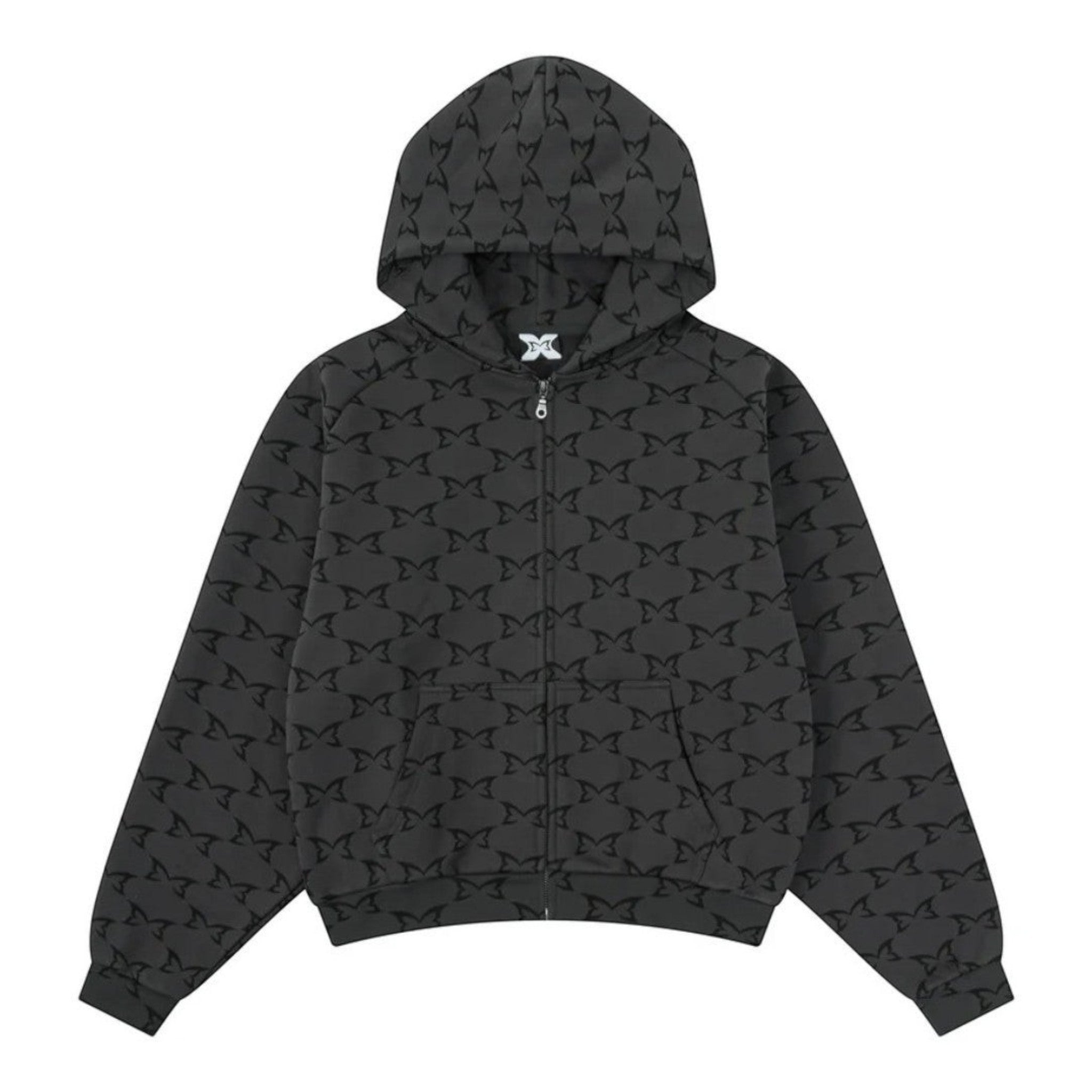 OFFCODE Monogram Hood Dark Grey, front view
