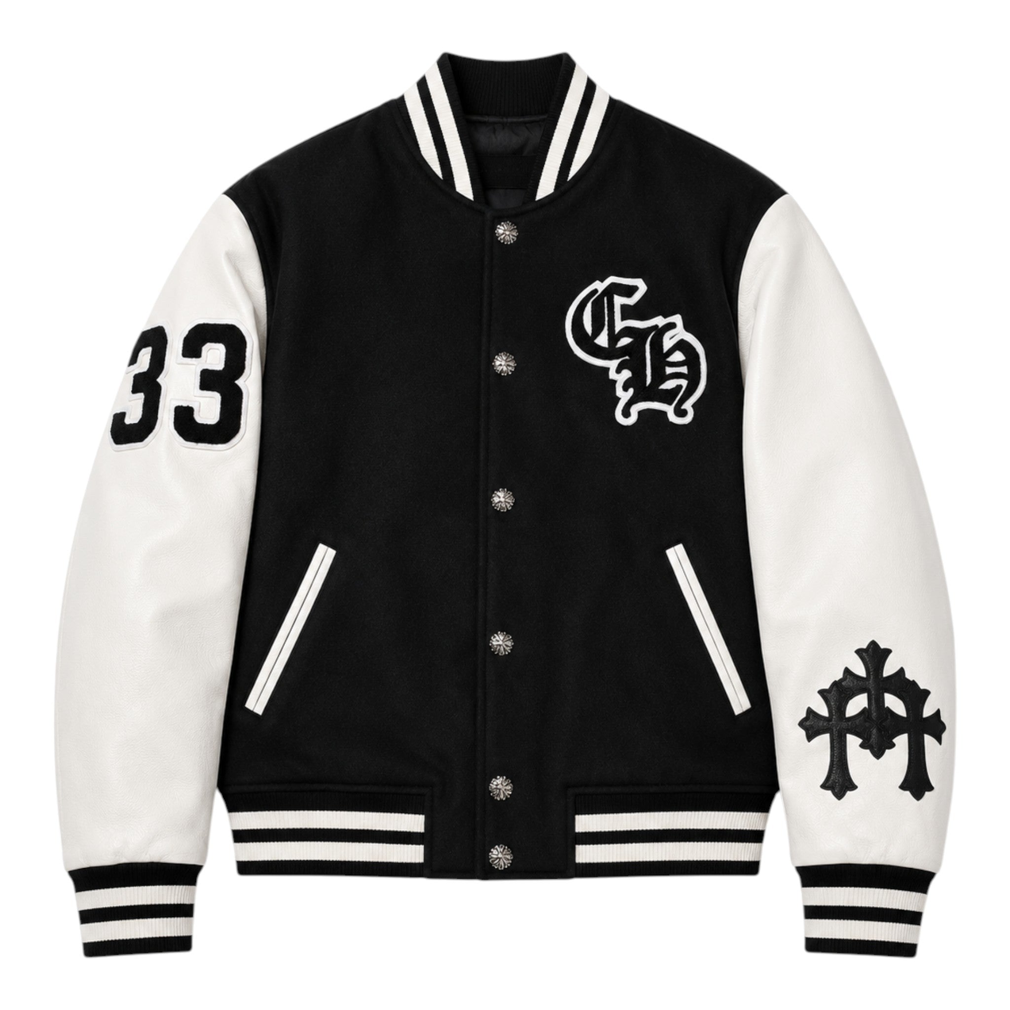 Chrome Hearts Eagle Varsity Jacket, front view