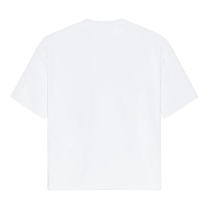 OFFCODE.USA white cotton t-shirt with a relaxed fit and crew neck. Simple and versatile.