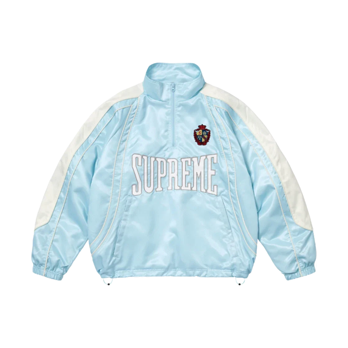 Supreme Satin Piping Pullover – Light Blue