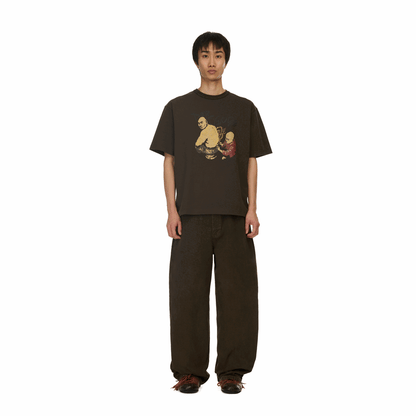 "yakuza" T Shirt dark brown