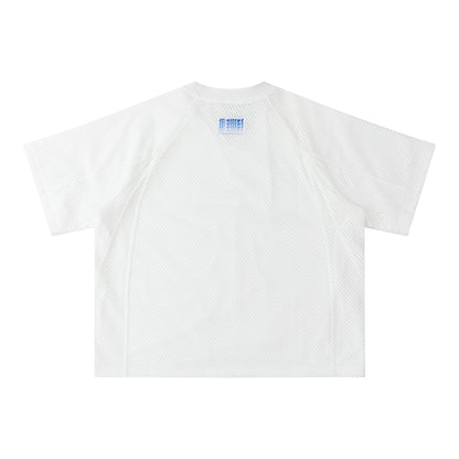 Layered Mesh Jersey (White)